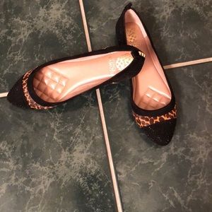 Vince Camuto Leather Animal Print (Flats)